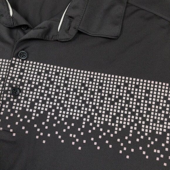 Galvin Green Ventil8 Golf Polo Men's XL Gray Pink Geometric Print Shirt - Picture 5 of 12